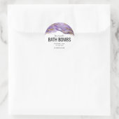 Sticker Rond Custom Bath Bomb Label Template – Editable Logo &  (Sac)