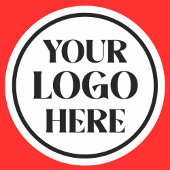 Sticker Rond Custom Company Business Logo