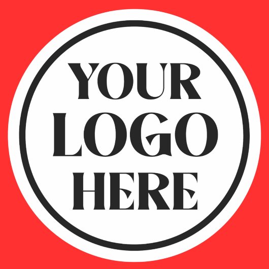 Sticker Rond Custom Company Business Logo