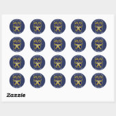 Sticker Rond Custom de Policeman (Feuille)