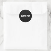Sticker Rond Custom Distortion Glitched Text Effect (Sac)