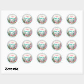 Sticker Rond Custom Fairy Rose Princess Fairytale Fairycore (Feuille)