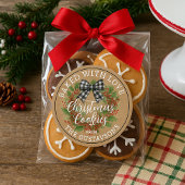 Sticker Rond Custom Homemade Christmas Cookies Label Roll