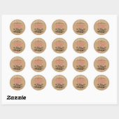 Sticker Rond Custom Homemade Christmas Cookies Label Sheet (Feuille)