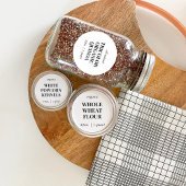 Sticker Rond Custom Homemade Food Jar Label