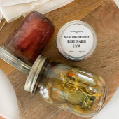 Sticker Rond Custom Homemade Food Jar Label
