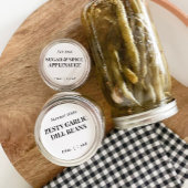 Sticker Rond Custom Homemade Food Jar Label