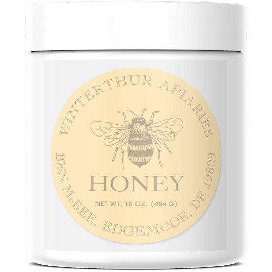 Sticker Rond Custom Honey Business Promotional