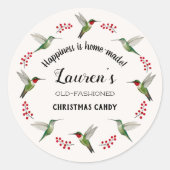 Sticker Rond Custom Hummingbird (Devant)