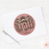 Sticker Rond Custom Name Bali (Enveloppe)