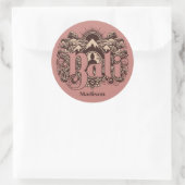 Sticker Rond Custom Name Bali (Sac)