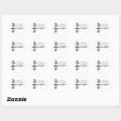 Sticker Rond Custom Name Encouraging Scripture Psalm 1:3  (Feuille)