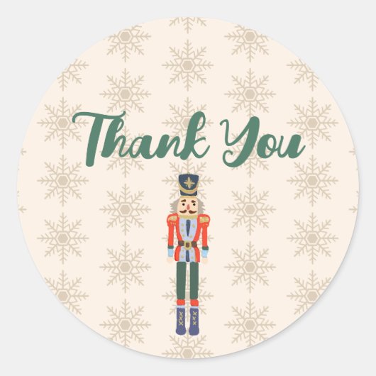 Sticker Rond Custom Nutcracker Name Illustration (Devant)