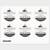 Sticker Rond CUSTOM Real Estate avec l'aimable autorisation de (Feuille)