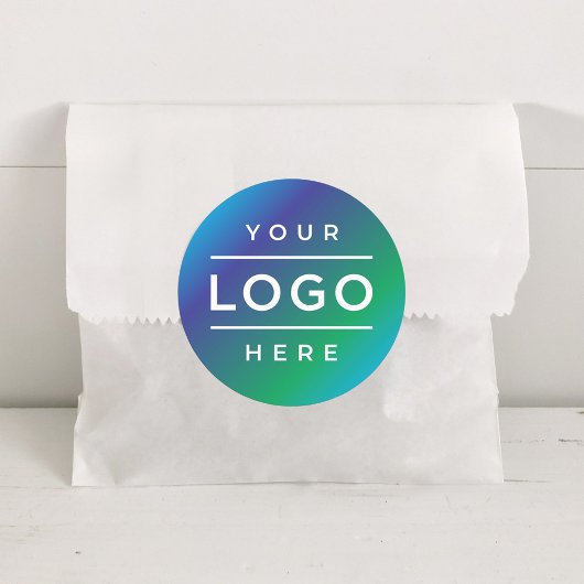 Sticker Rond Custom Round Full Color Business Logo