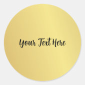 Sticker Rond Custom Text (Devant)