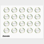 Sticker Rond Custom Thank You For Shopping with us - Business (Feuille)