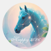 Sticker Rond Custom Year of the Horse 2026 (Devant)