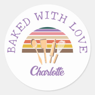 Sticker Rond Customisé AVEC AMOUR