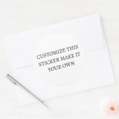 STICKER ROND CUSTOMISEZ CE BÂTIMENT FAITES-LE VOUS-MÊME (Enveloppe)