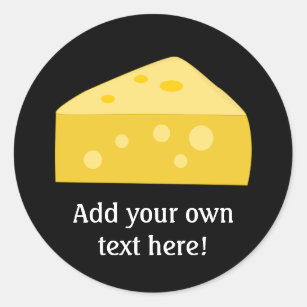 Sticker Rond Customisez ce grand graphique de fromage