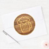 Sticker Rond Customisez votre bière (Enveloppe)