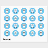 Sticker Rond Cute (Feuille)