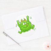 Sticker Rond Cute Animal Drawing (Enveloppe)