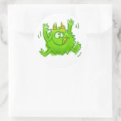 Sticker Rond Cute Animal Drawing (Sac)