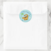 Sticker Rond Cute Ankylosaurus (Sac)