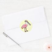 Sticker Rond Cute ardoise rosée (Enveloppe)