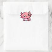 Sticker Rond Cute Axolotl (Sac)