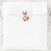 Sticker Rond Cute Baby Fox (Sac)