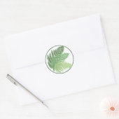 Sticker Rond Cute boho Moss Green Ferme (Enveloppe)