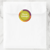 Sticker Rond Cute Buen Trabajo Prix de l'enseignant espagnol (Sac)