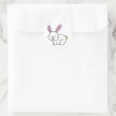 STICKER ROND CUTE BUNNY RABBIT (Sac)