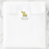 Sticker Rond Cute Cactus (Sac)