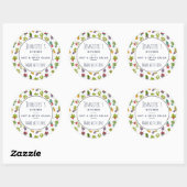 Sticker Rond Cute Cactus Nature Succulents Cuisine Motif (Feuille)