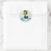 Sticker Rond Cute canard cartonné (Sac)