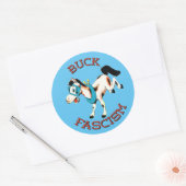 Sticker Rond Cute Cheval Rétro - Fascisme Buck (Enveloppe)
