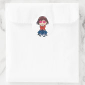 Sticker Rond Cute Chibi Rae Taylor de WataOshi | IFTV (Sac)