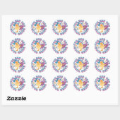 Sticker Rond Cute Chick - Vous êtes un Cool Chick (Feuille)