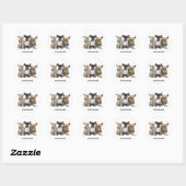 Sticker Rond Cute Chihuahuas (Feuille)