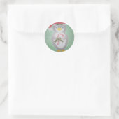 Sticker Rond Cute Christmas Penguin (Sac)