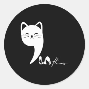 Sticker Rond Cute Commala Kamala Harris 2024