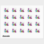 Sticker Rond Cute comme un bug (Feuille)