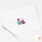 Sticker Rond Cute comme un bug (Enveloppe)
