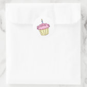 Sticker Rond Cute Cupcake (Sac)