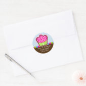 Sticker Rond Cute Cupcake Boulangerie Coffret Seaux (Enveloppe)
