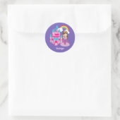 Sticker Rond Cute Custom Princess Castle Fairy Tale (Sac)